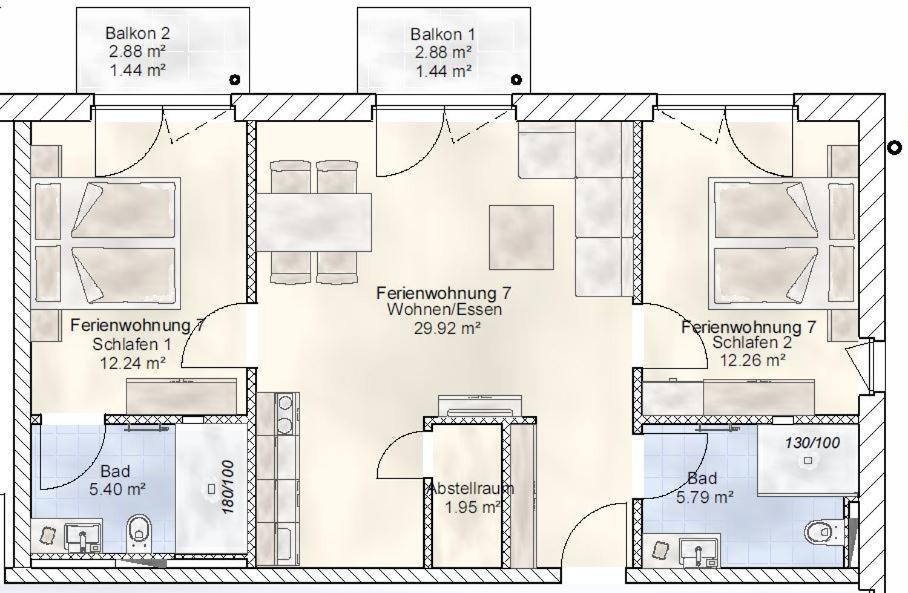 Sporthotel Neuruppin - Apartmenthaus Mit Ferienwohnungen Zewnętrze zdjęcie